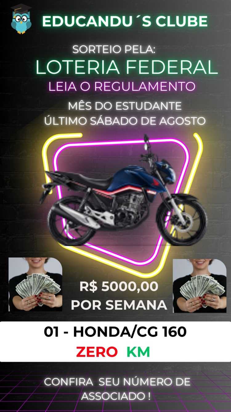 Ultimo Sábado de Agosto de 2025 - 01 Honda - CG. 160 - 0km